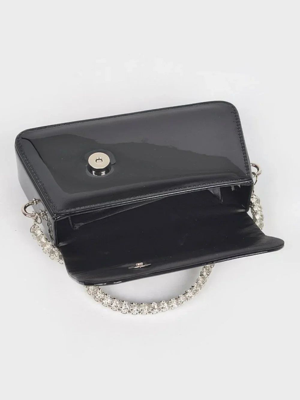Glitter Rhinestone Handle Bag